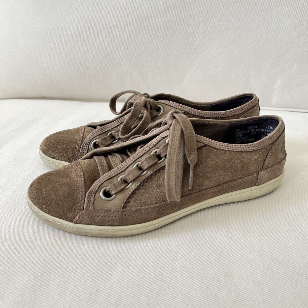 Timberland Earthkeepers Sneakers Shoes Brown Taupe Suede Casual
